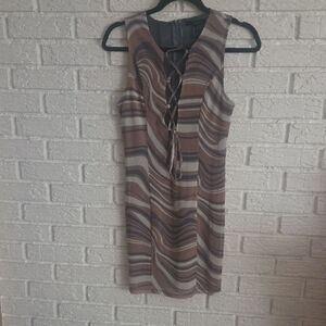 Forever 21 Swirl Pattern Sleeveless Dress